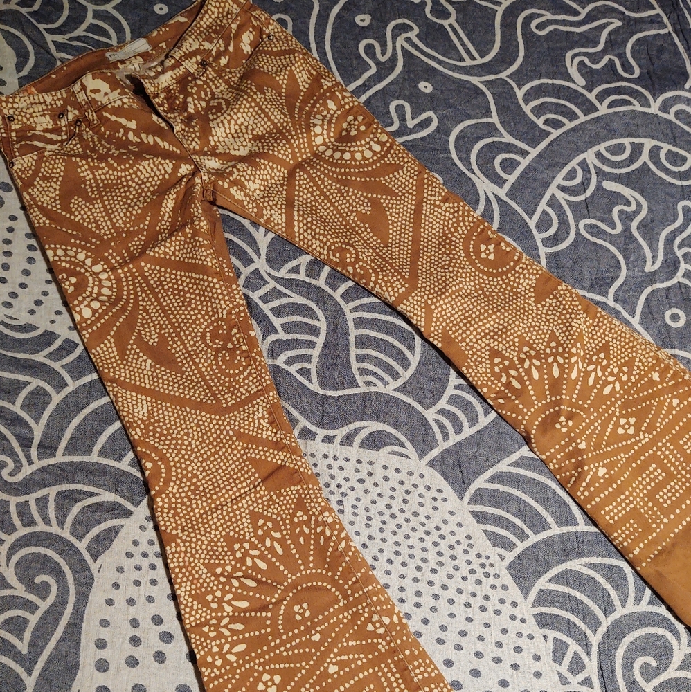 Free people dotted bell-bottoms